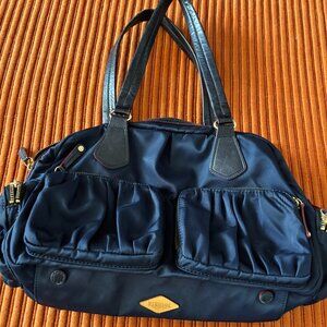 MZ Wallace Navy Jane Tote Bag - Large